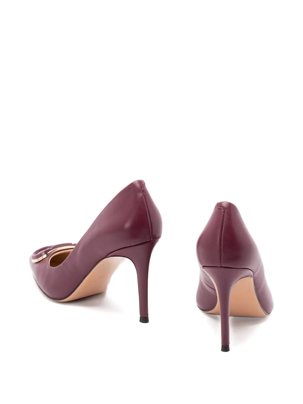 TWINSET pointed-toe Oval-T pumps Pink