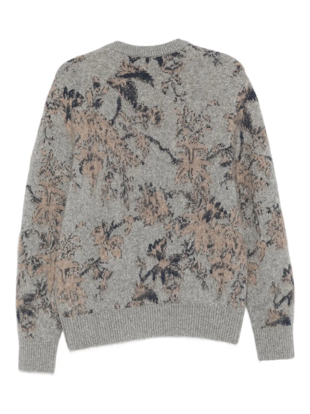 Altea floral-pattern wool sweater - Grijs