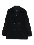 Barba Napoli Mare double-breasted wool peacoat - Blue