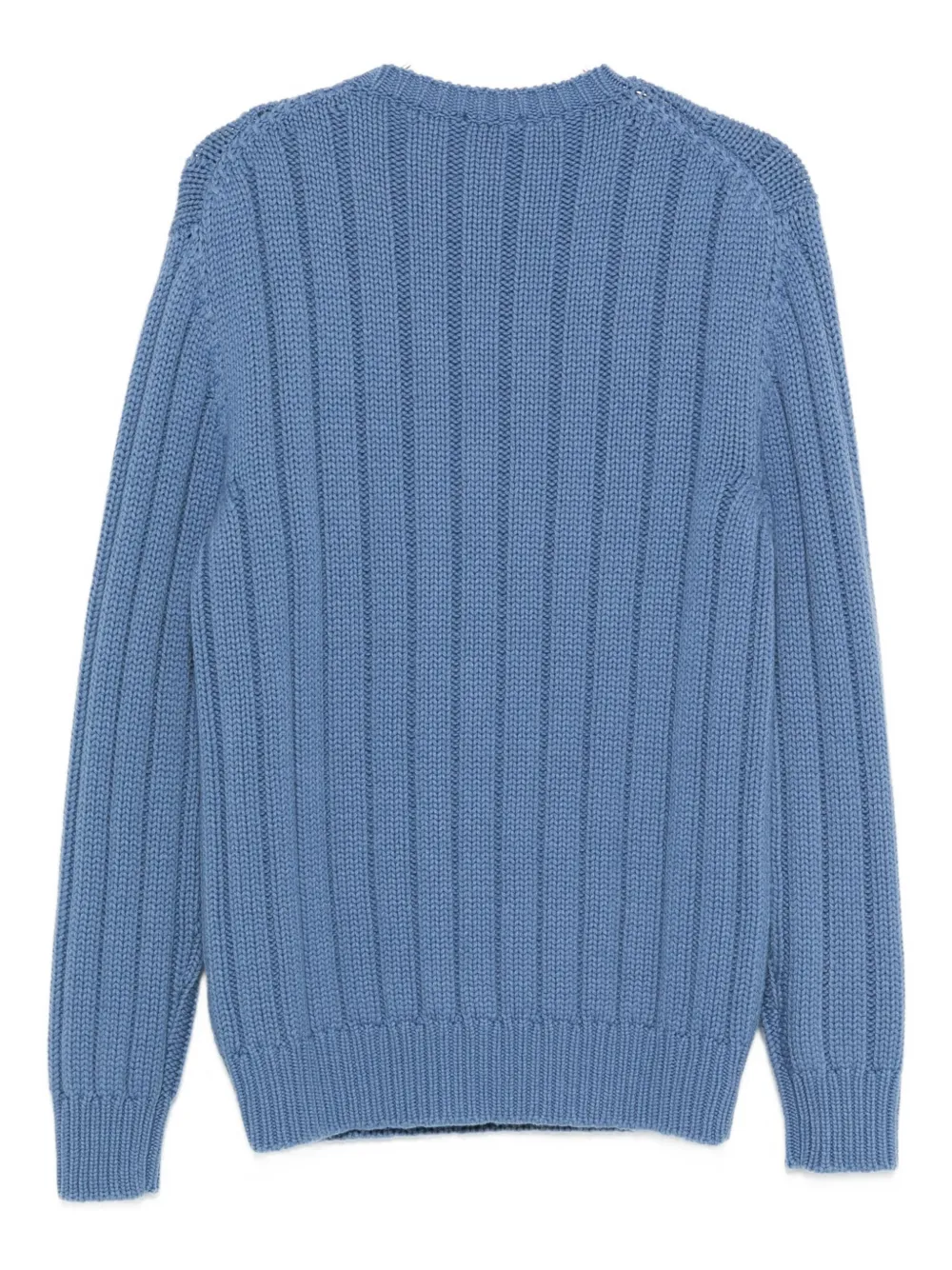 Drumohr cable-knit crew-neck sweater - Blauw