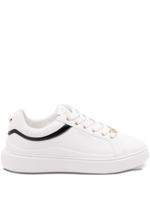 TWINSET Sneakers mit Lederbesatz