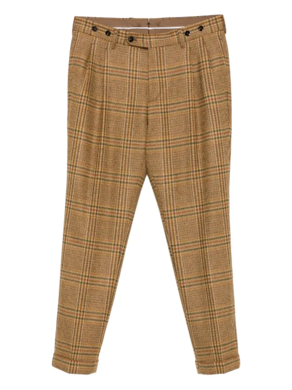 パンツ BERWICH birds-eye taperd slacks 56 brown 31299673_60758962_600.jpg