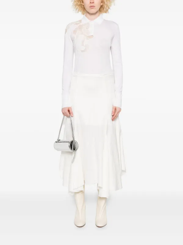 Ermanno Scervino レーストリム ポロシャツ | ホワイト | FARFETCH JP