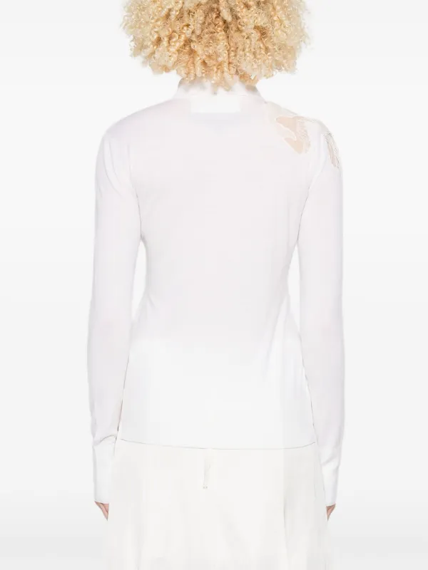 Ermanno Scervino レーストリム ポロシャツ | ホワイト | FARFETCH JP