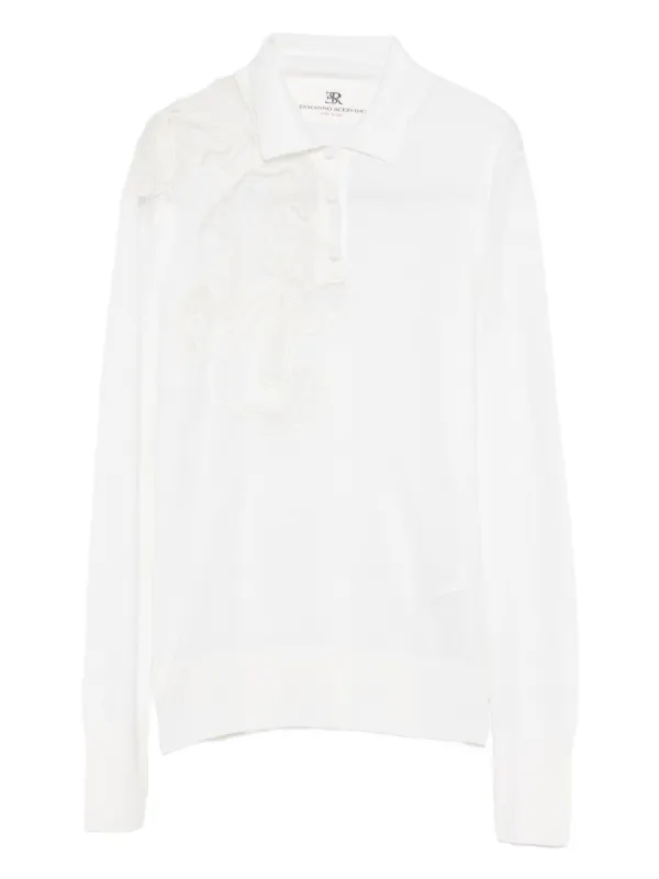 Ermanno Scervino レーストリム ポロシャツ | ホワイト | FARFETCH JP