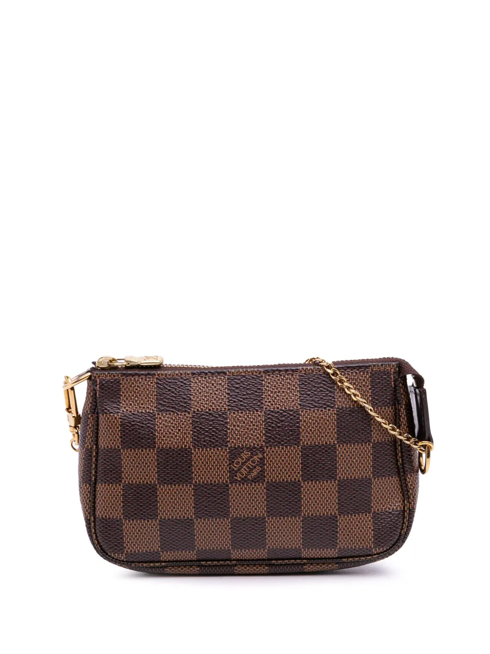 Louis Vuitton Pre-Owned 2020 ダミエ エベヌ ミニ ポシェット アクセソワール ハンドバッグ - ブラウン Louis Vuitton Pre-Owned 2020 ダミエ エベヌ ミニ ポシェット アクセソワール ハンドバッグ - ブラウン