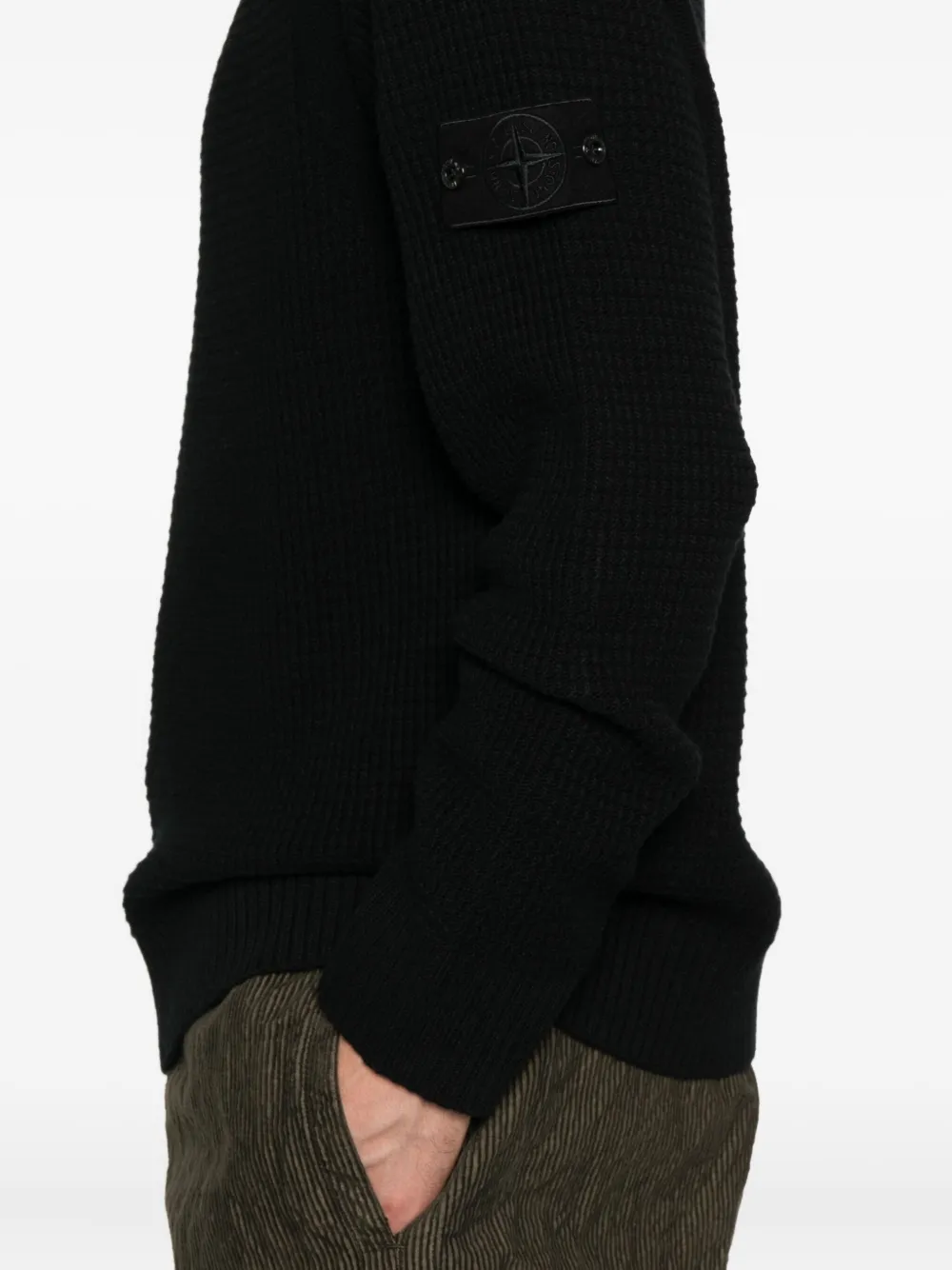 Stone Island Sweater met ronde hals Zwart
