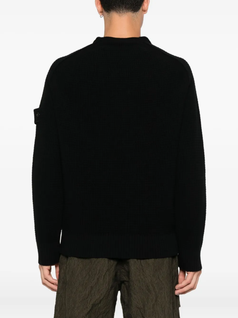 Stone Island Sweater met ronde hals Zwart