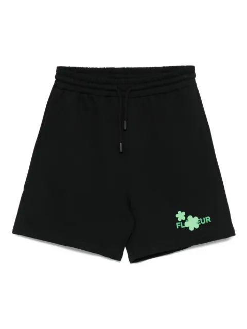 FLÂNEUR logo-print drawstring shorts