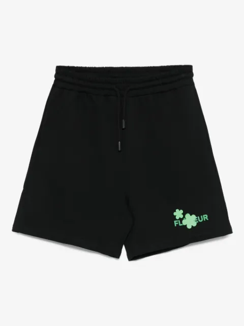 FLÂNEUR logo-print drawstring shorts