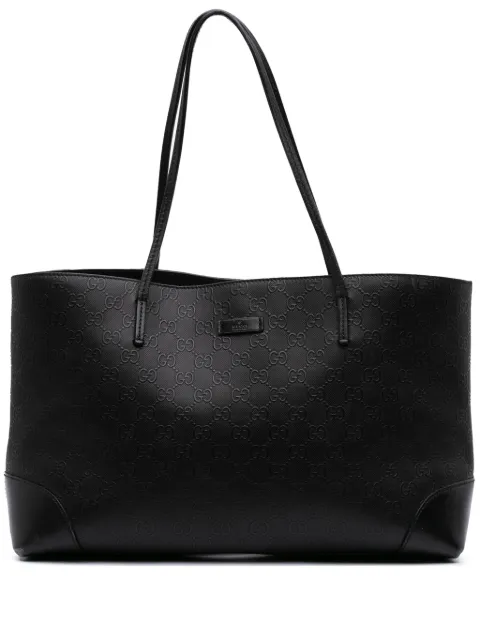 Gucci Pre-Owned شنطة عملية 'هيلاري لوكس' جلد بنقش GG من 2016-2025