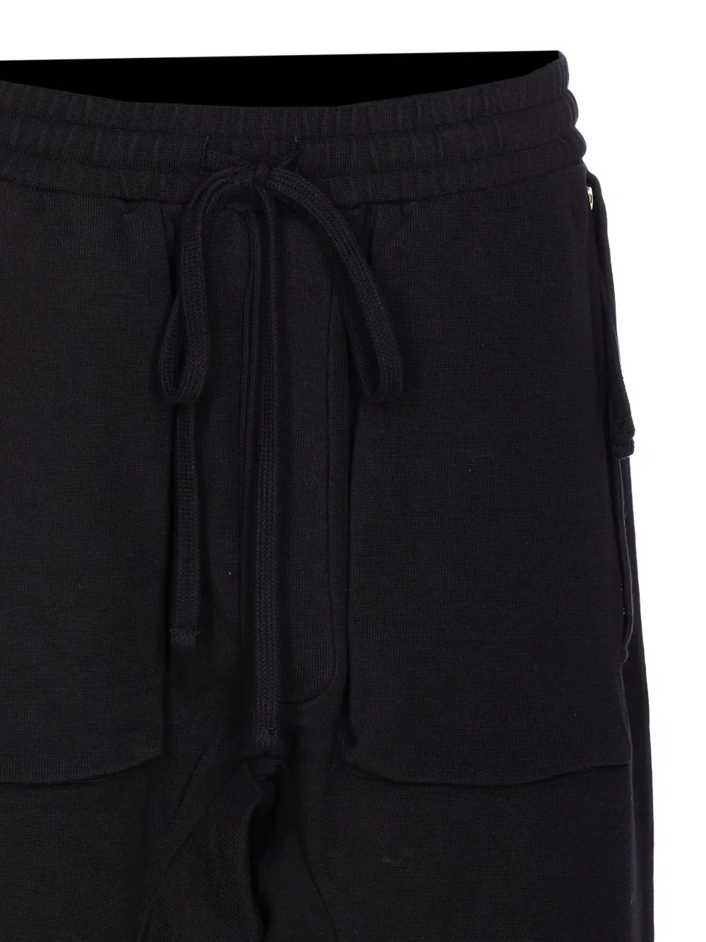 Thom Krom elasticated-waist pocket trousers Zwart