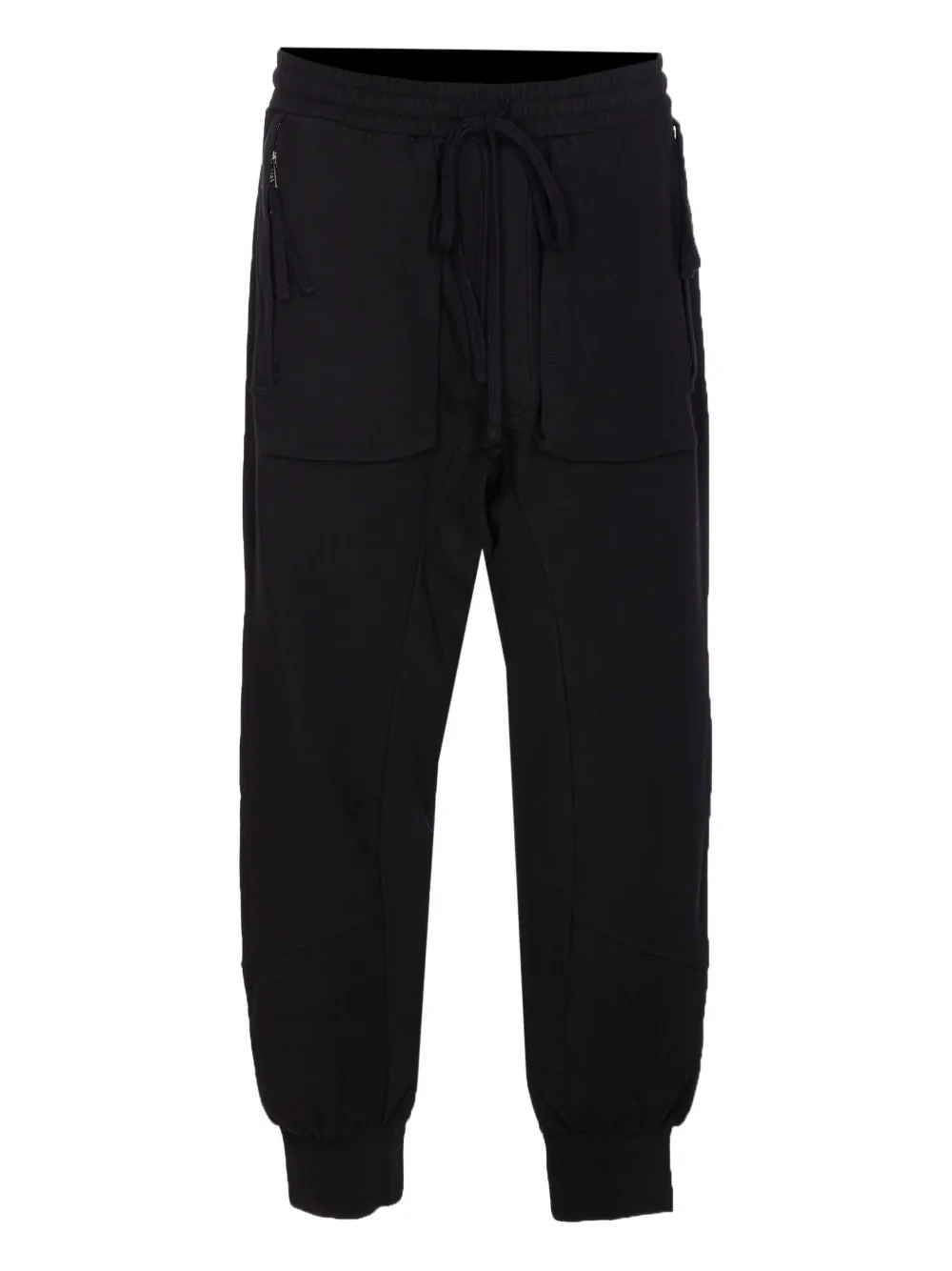 Thom Krom elasticated-waist pocket trousers Zwart