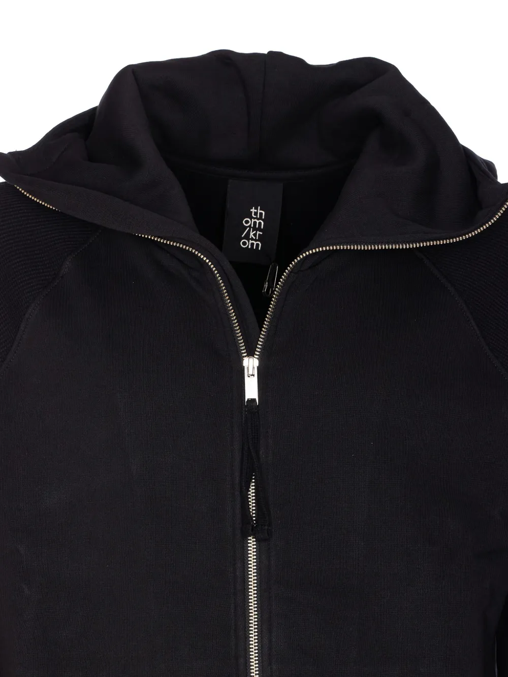 Thom Krom Hoodie met rits Zwart