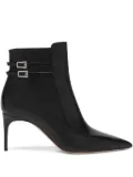 Malone Souliers 70mm Giordana double-buckle pointed-toe ankle boots - Black