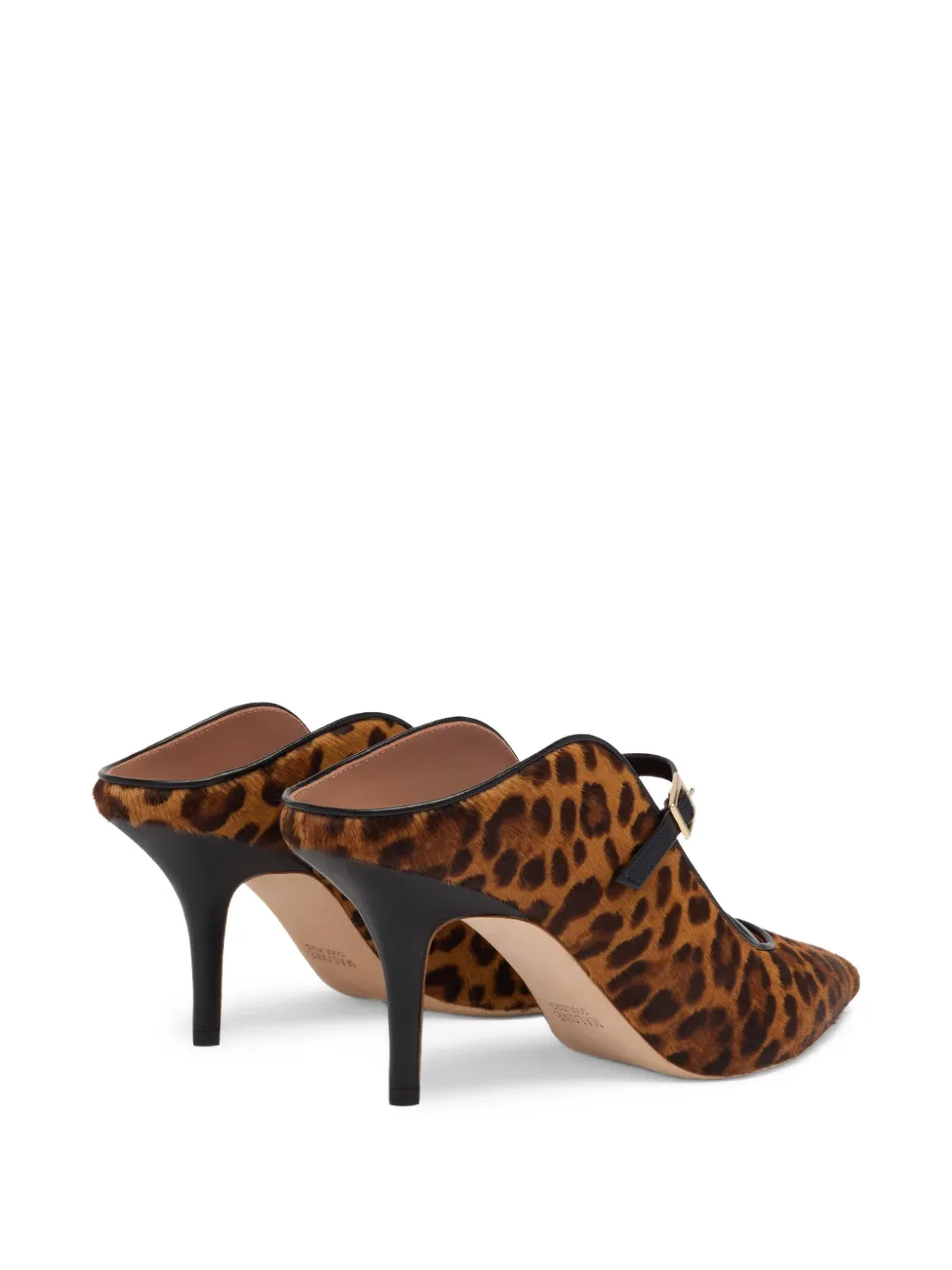 Malone Souliers 70mm Leopard-print Buckle Mules In Brown