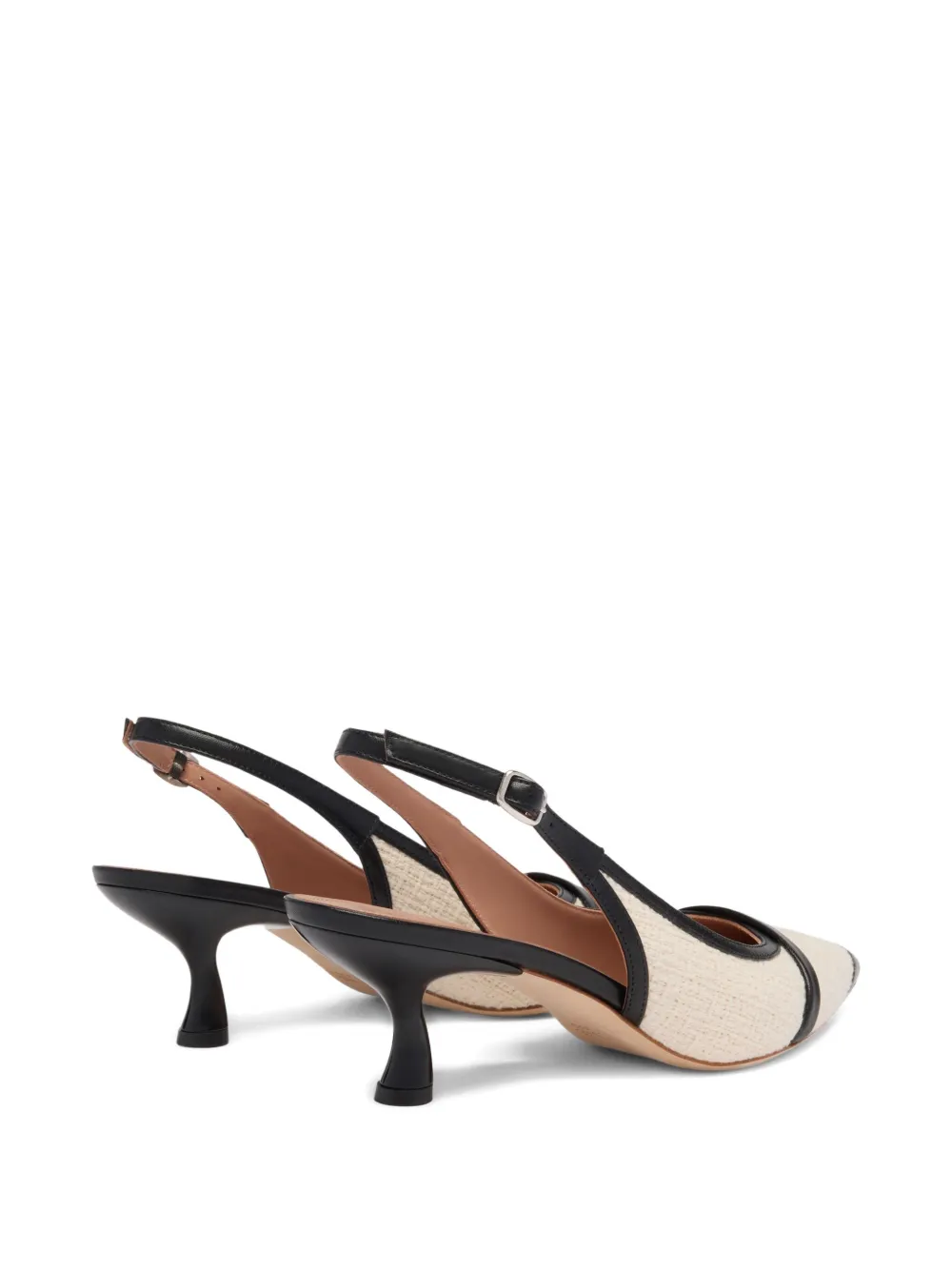 Malone Souliers 45mm Jama boucle slingback pumps White