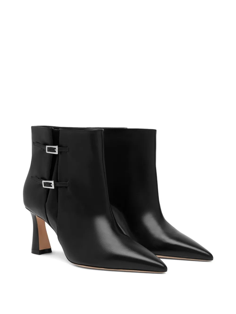 Malone Souliers 70mm Norma Buckle-detail Pointed-toe Ankle Boots In Black