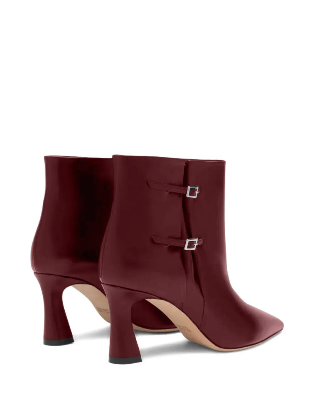 Malone Souliers 70 mm Norma enkellaarzen met puntige neus en gespdetail Rood