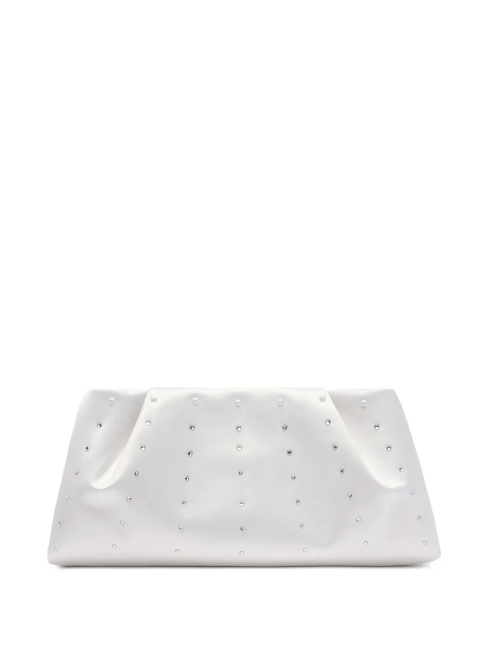 Malone Souliers Vittoria clutch verfraaid met kristallen Wit