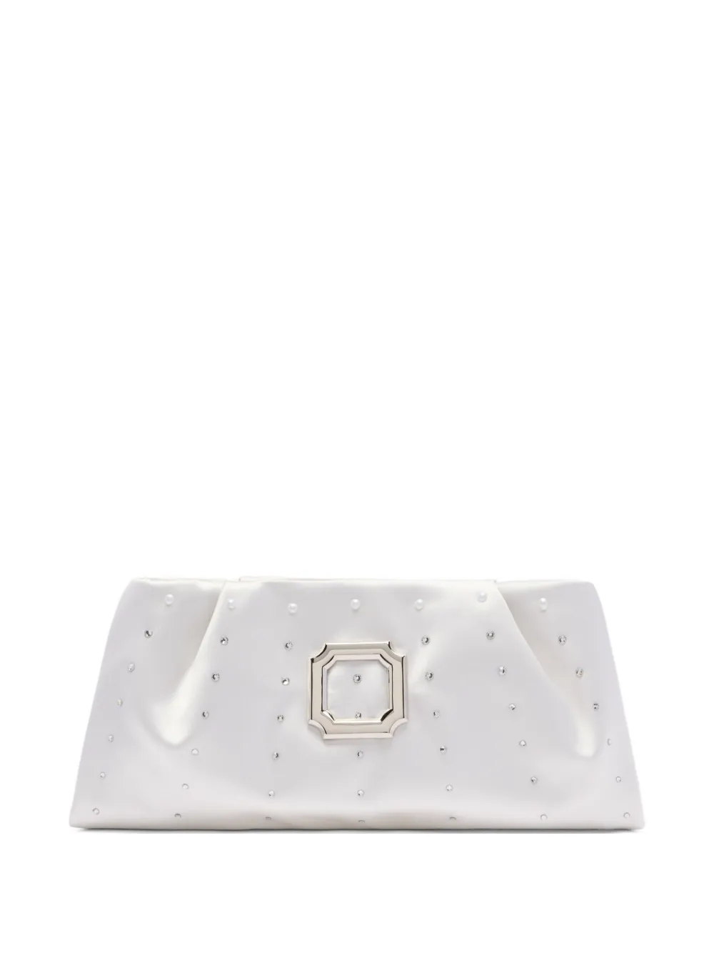 Malone Souliers Vittoria clutch verfraaid met kristallen Wit