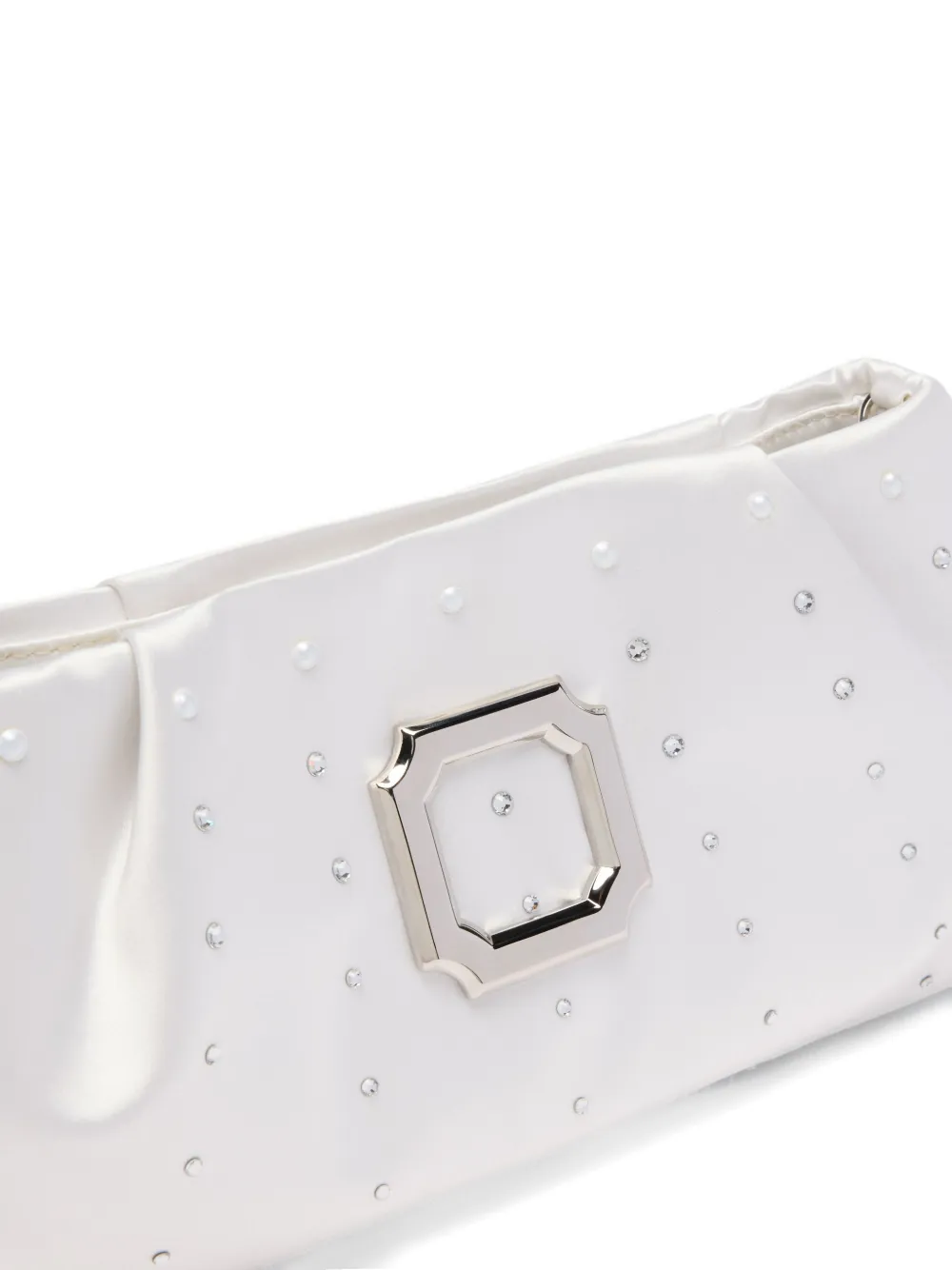 Malone Souliers Vittoria clutch verfraaid met kristallen Wit