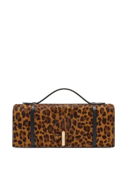 Malone Souliers May leopard-print top-handle clutch