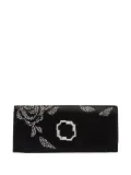 Malone Souliers Vivien crystal-embellished satin clutch - Black