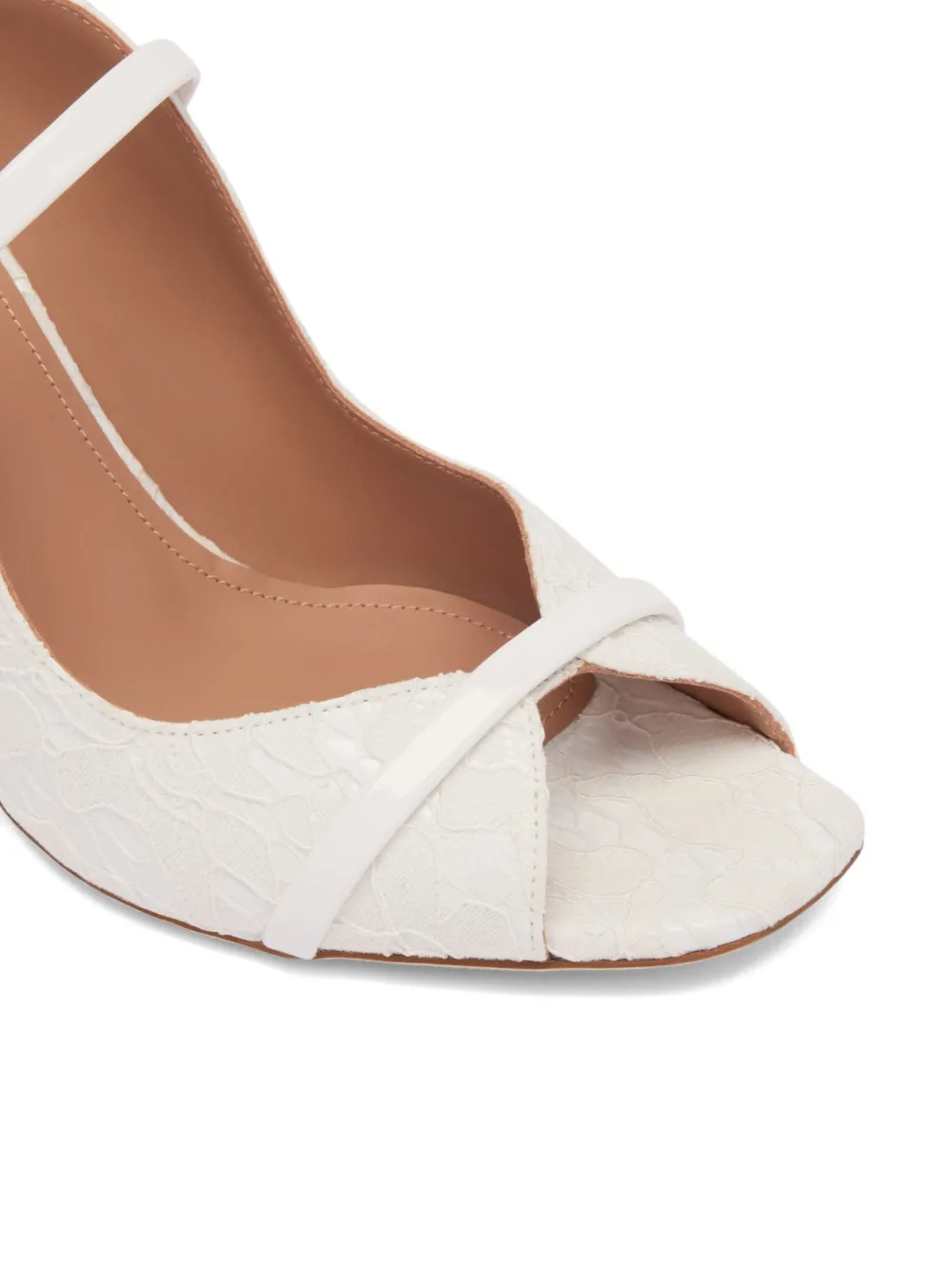 Malone Souliers 70mm Noah lace-detail heeled sandals White