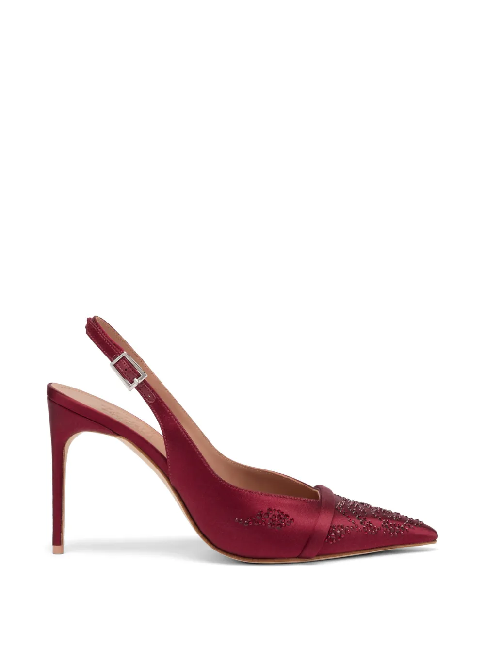 Malone Souliers 90 mm Jazz verfraaide slingback pumps met hak Zwart