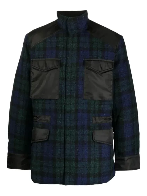 Maharishi tartan-check bomber jacket