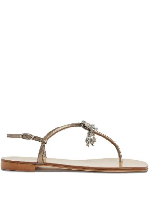 Giuseppe Zanotti Glenda crystal-embellished flat sandals