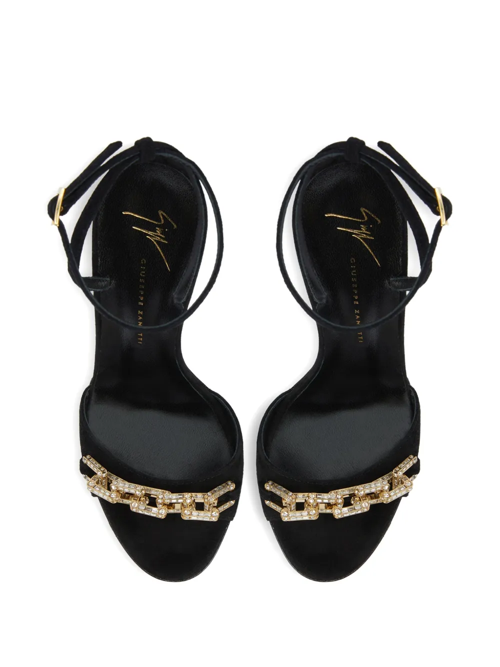 Giuseppe Zanotti Evry Crystal-embellished Stiletto Sandals In Black