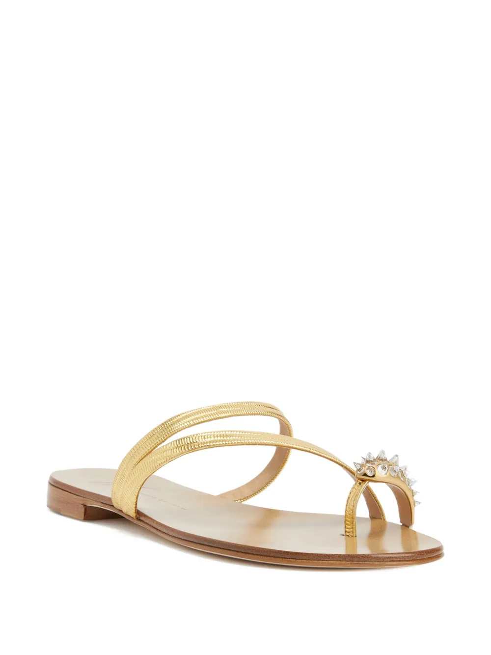 Giuseppe Zanotti Febe Studs crystal-embellished sandals Gold