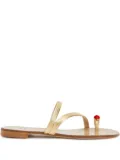 Giuseppe Zanotti Febe leather toe-ring sandals - Gold