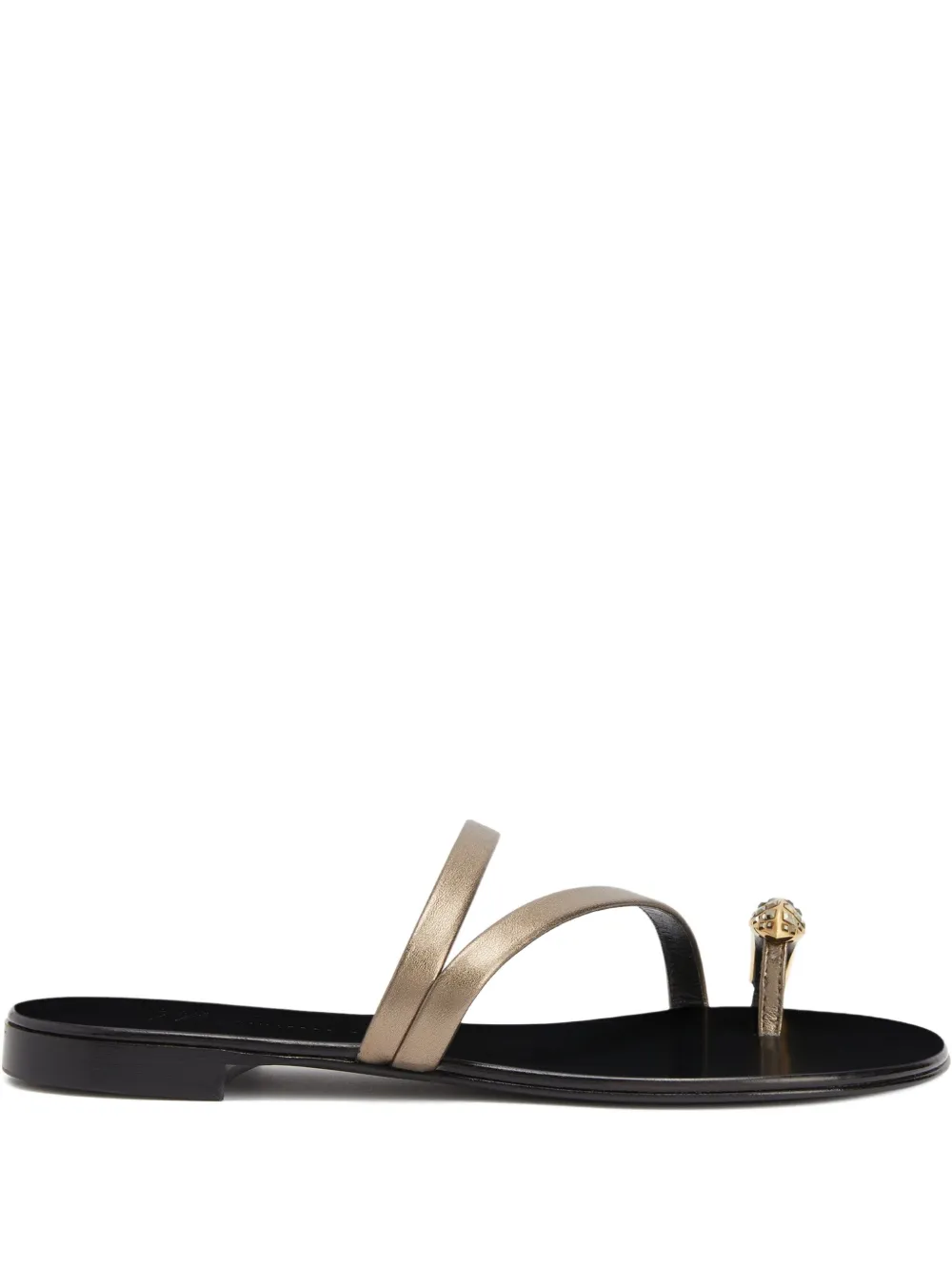 Giuseppe Zanotti Febe Snake metallic-leather sandals Gold