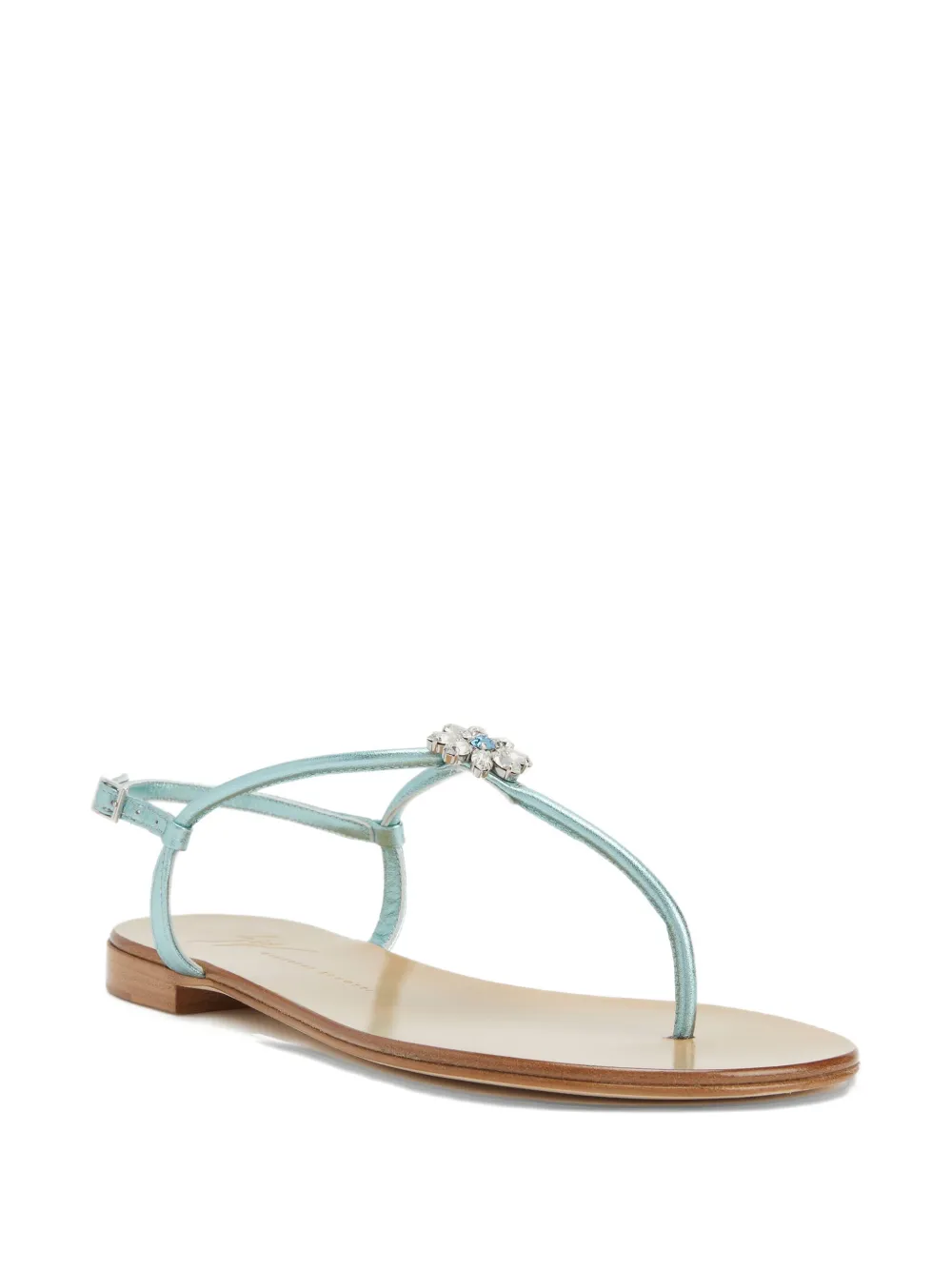 Giuseppe Zanotti Geltrude crystal-embellished sandals Blauw