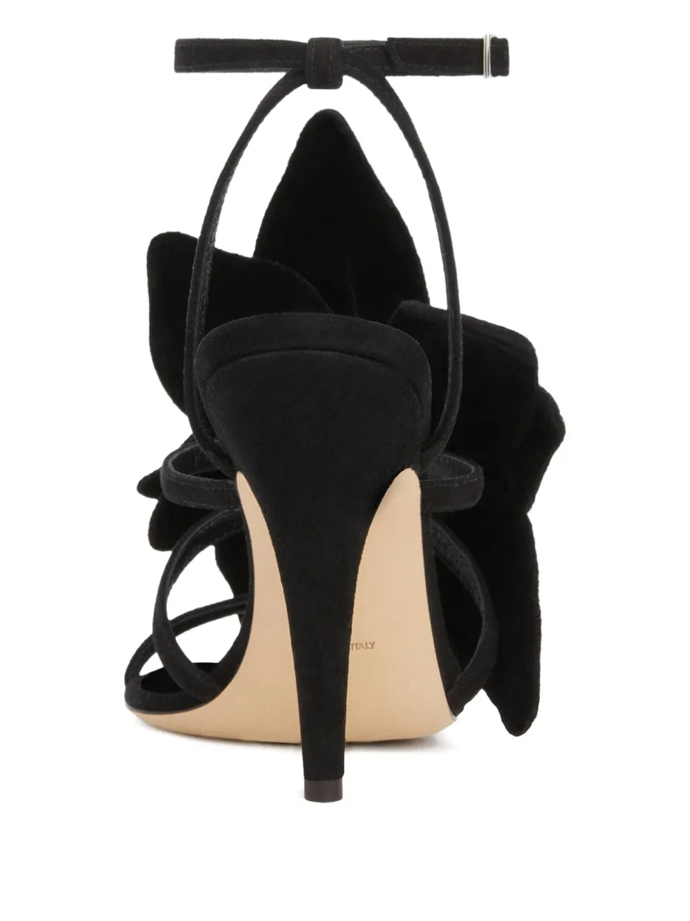 Giuseppe Zanotti 105 mm Florant sandalen met enkelbandje en bloemenprint Zwart