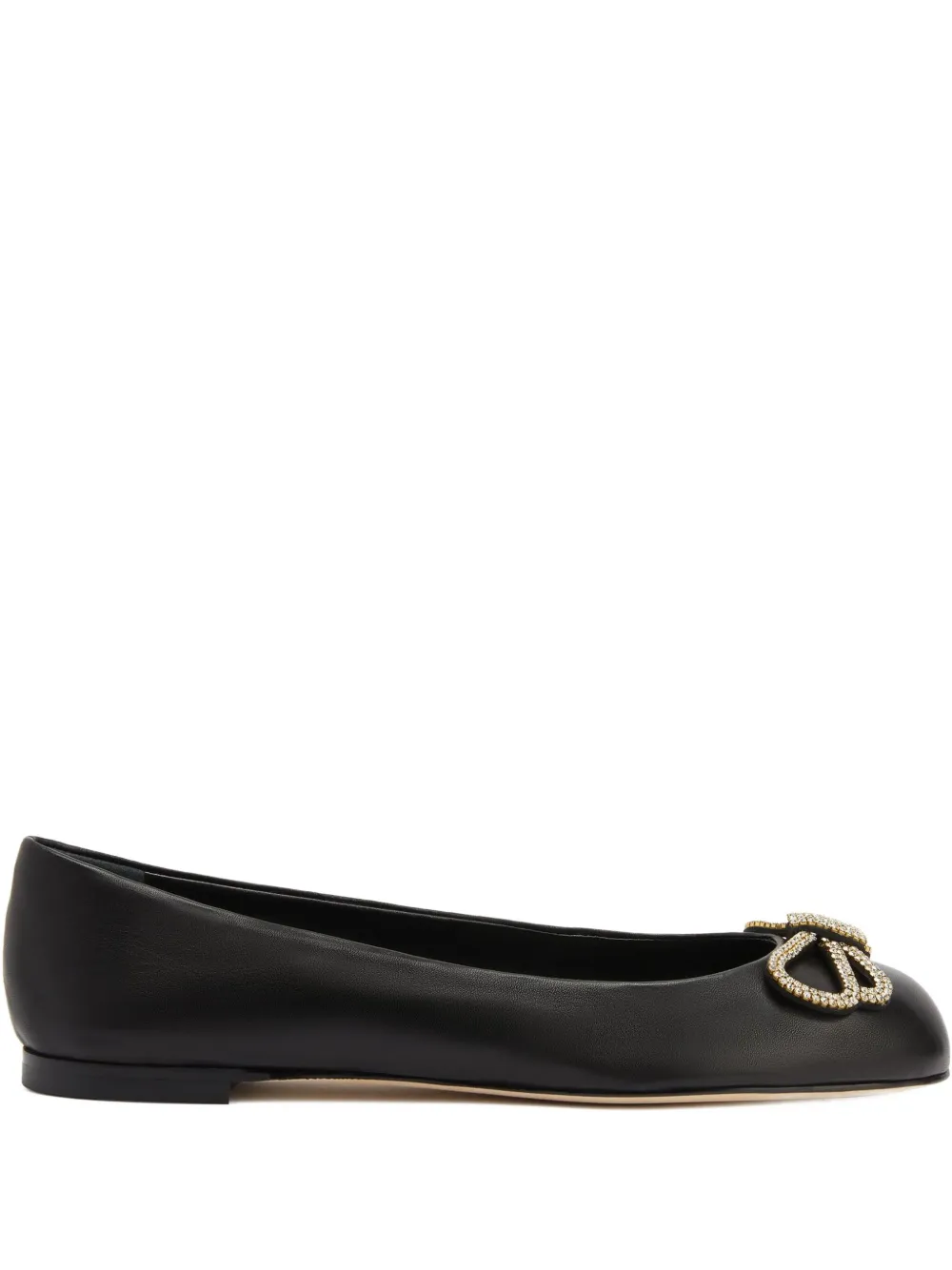 Giuseppe Zanotti  Zari embellished flat | Black | Image 1