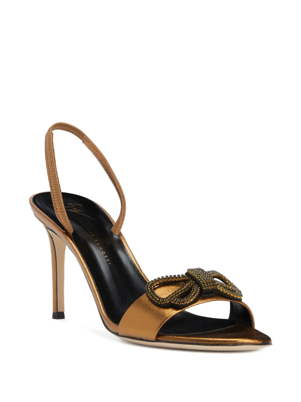 Giuseppe Zanotti Zari bow-embellished slingback sandals | Heeled Sandals | Image 2