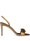 Giuseppe Zanotti Zari bow-embellished slingback sandals - Bronze