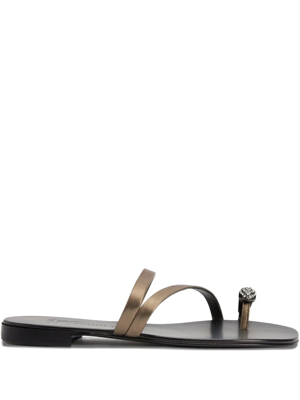 Giuseppe Zanotti Febe crystal-embellished leather sandals Silver