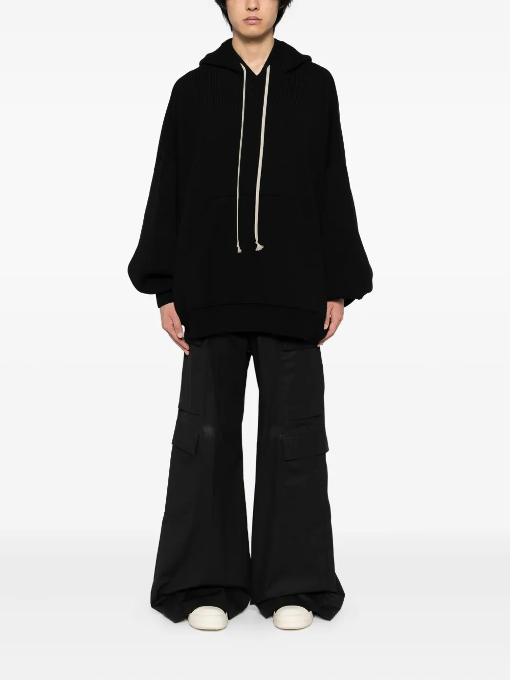 Rick Owens Hun hoodie Zwart