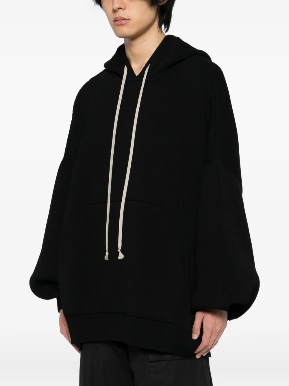 Rick Owens Hun hoodie Zwart