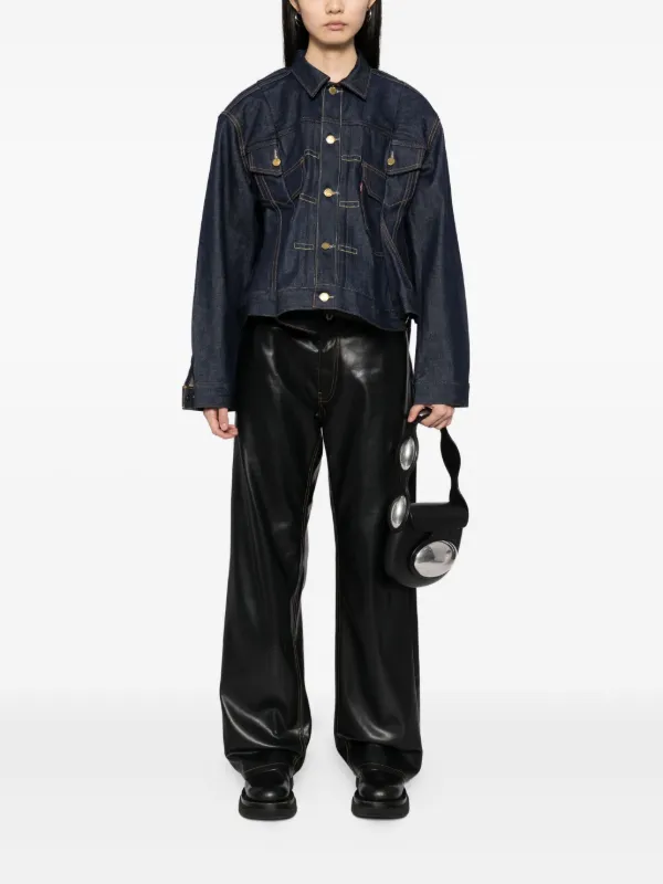 Levi's® x sacai Women's Denim Jacket 2 Levi's® X Sacai Women's Denim Jacket - Dark Wash | Levi's® CA