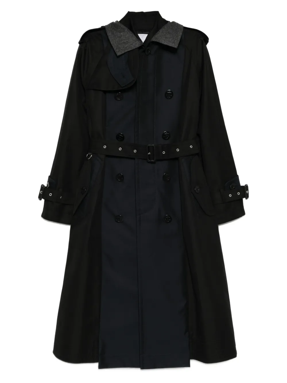 Sacai Trenchcoat Zwart
