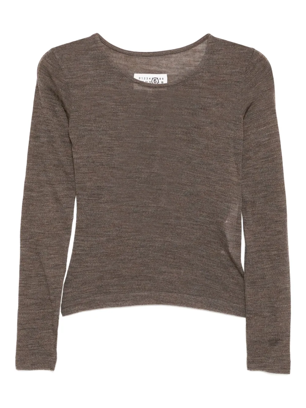 MM6 Maison Margiela wool T-shirt Bruin