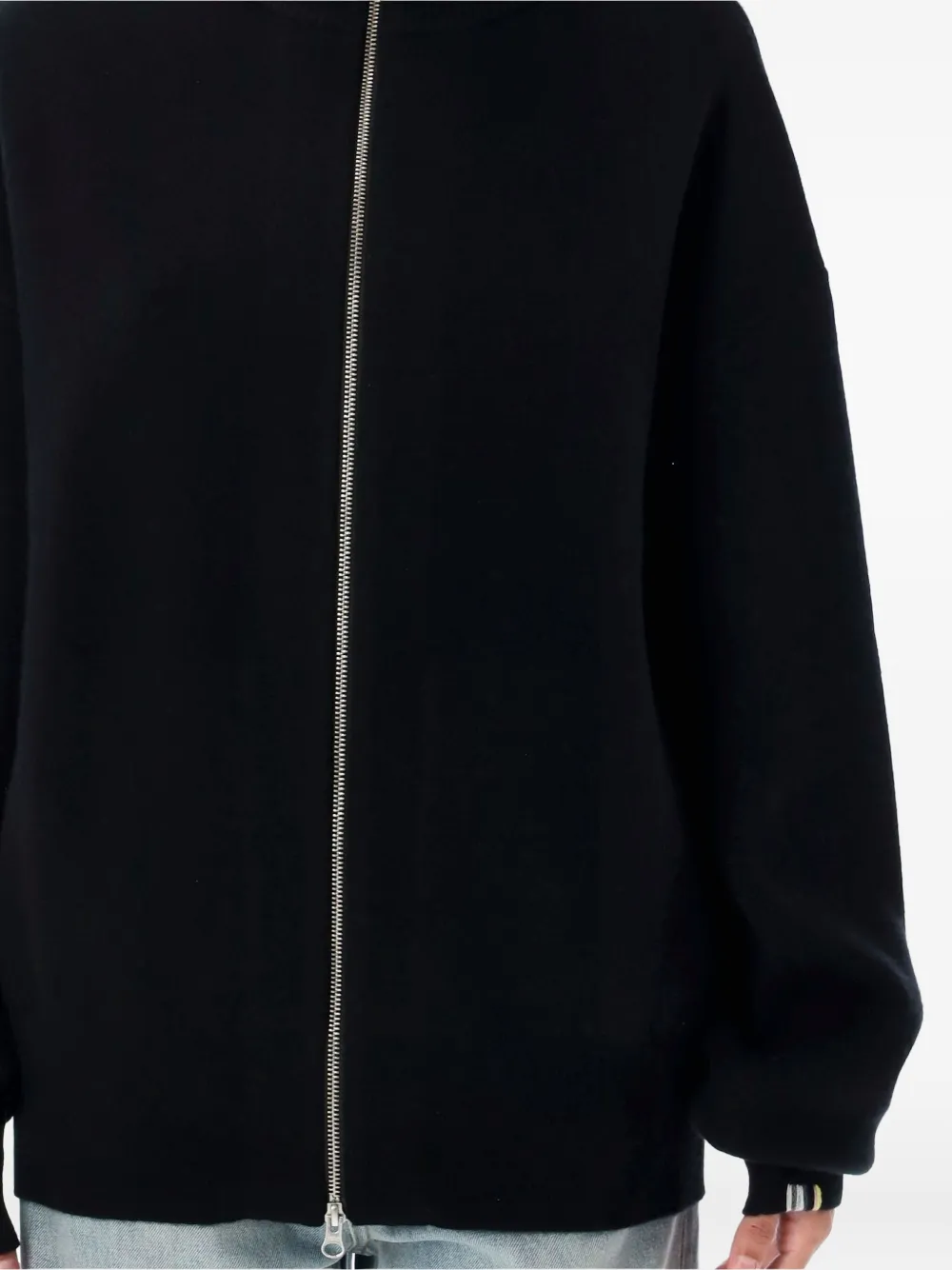 extreme cashmere Xtra Out vest met rits Zwart