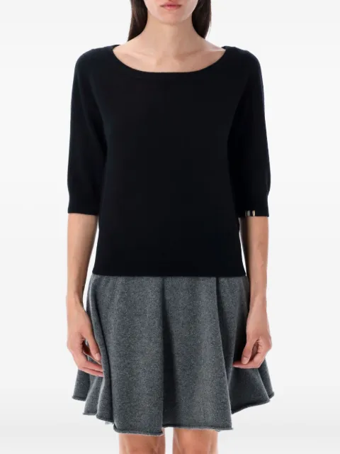 extreme cashmere سويتر كشمير بأكمام بنصف الطول