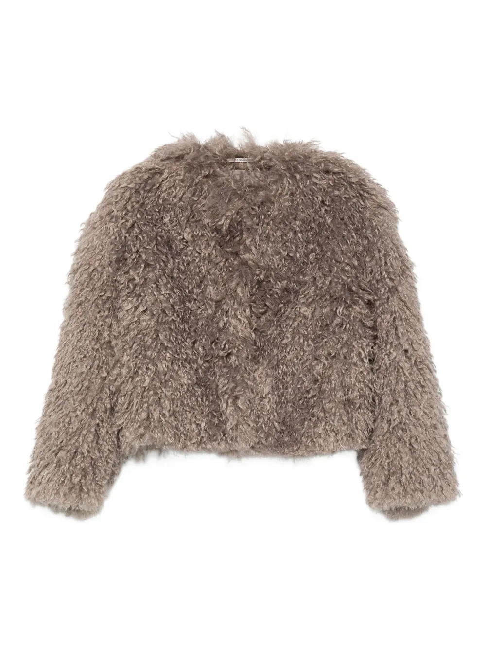Tagliatore Cropped jack met textuur Beige